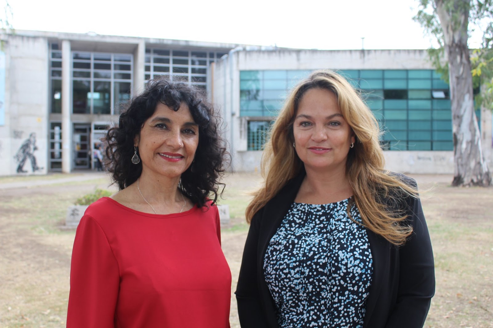Mariela Parisi junto a su dupla, Susana Morales, en 2018